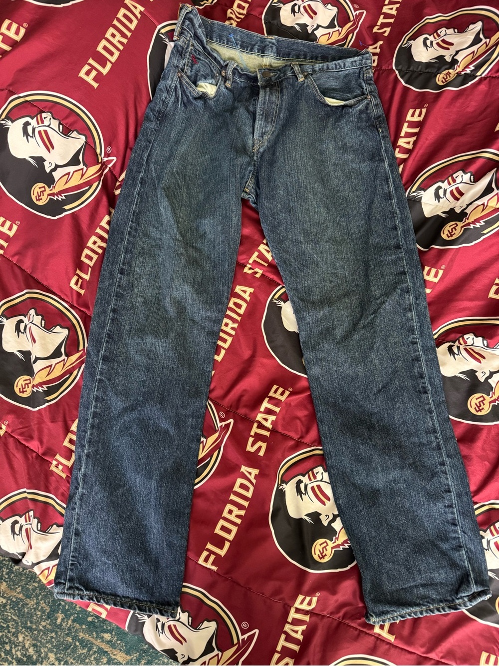 Polo Ralph Lauren Men's Blue Jeans - Straight Fit